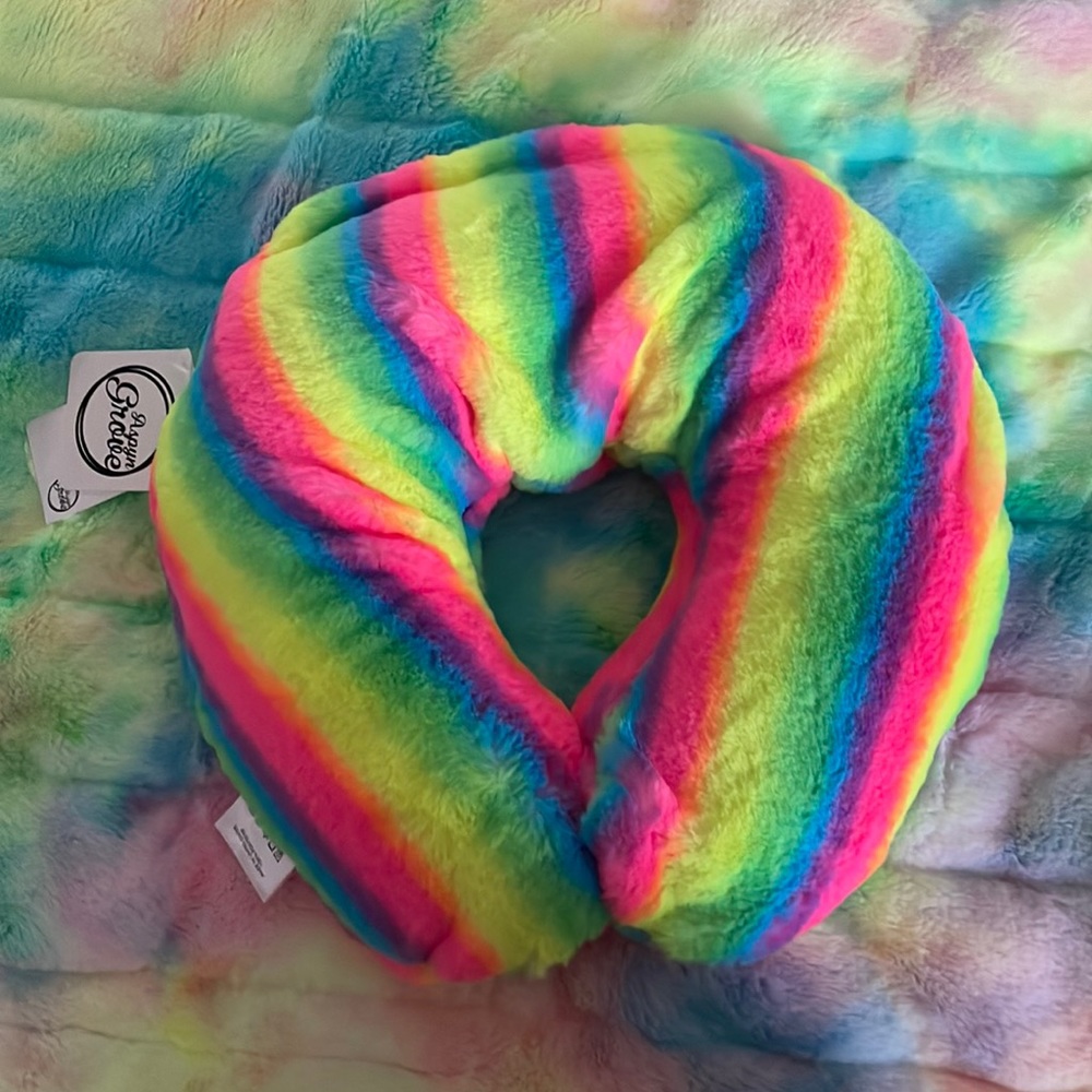 Aspyn Grove Rainbow Highlighter Neck Soother Pillow